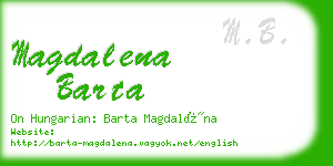 magdalena barta business card